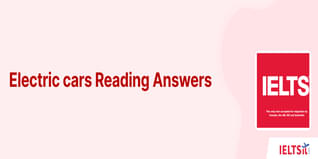 Electric cars Reading Answers